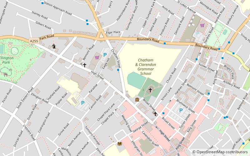 Chatham and Clarendon Grammar School location map