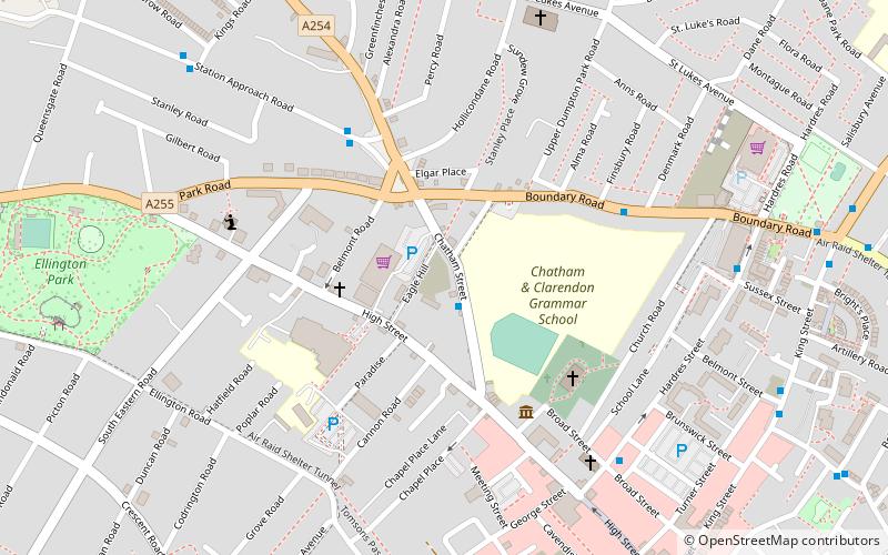 Historic buildings in Ramsgate location map