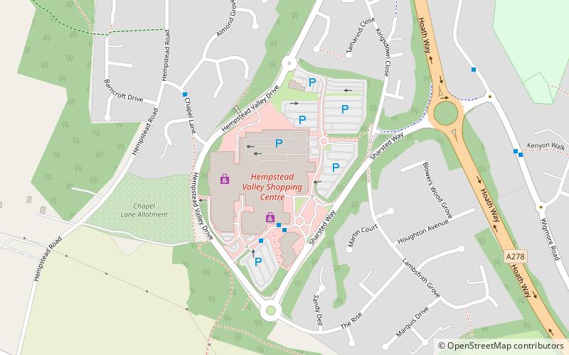 Hempstead Valley Shopping Centre location map