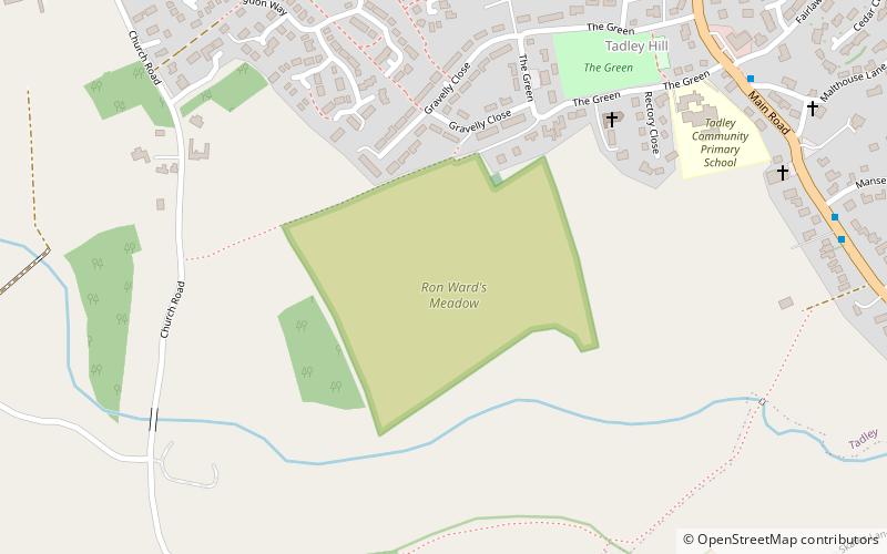 Ron Ward's Meadow With Tadley Pastures location map