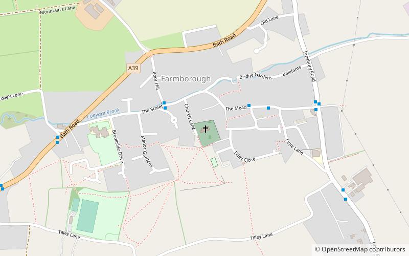 All Saints Farmborough location map