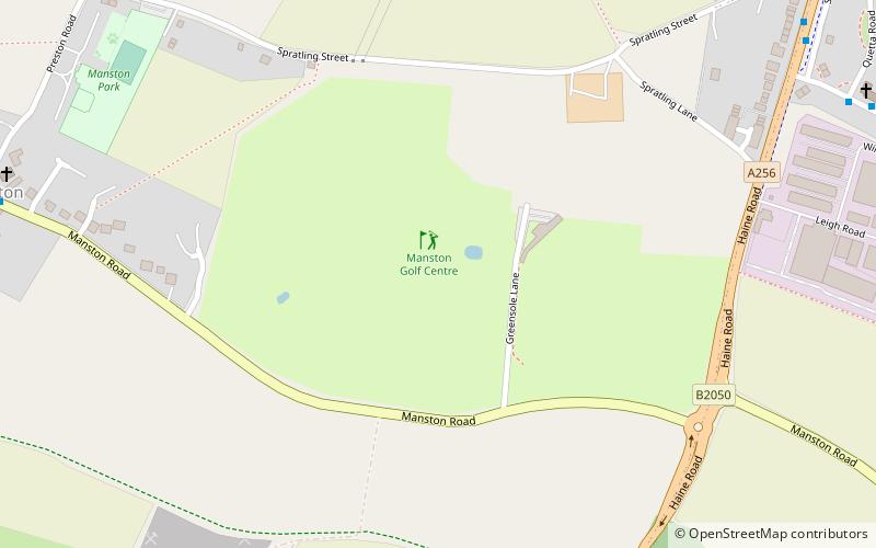 Manston Golf Centre location map