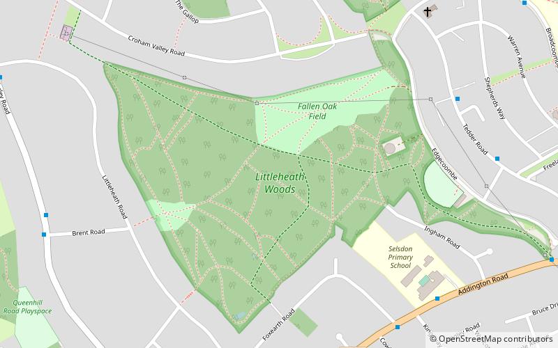 Littleheath Woods location map