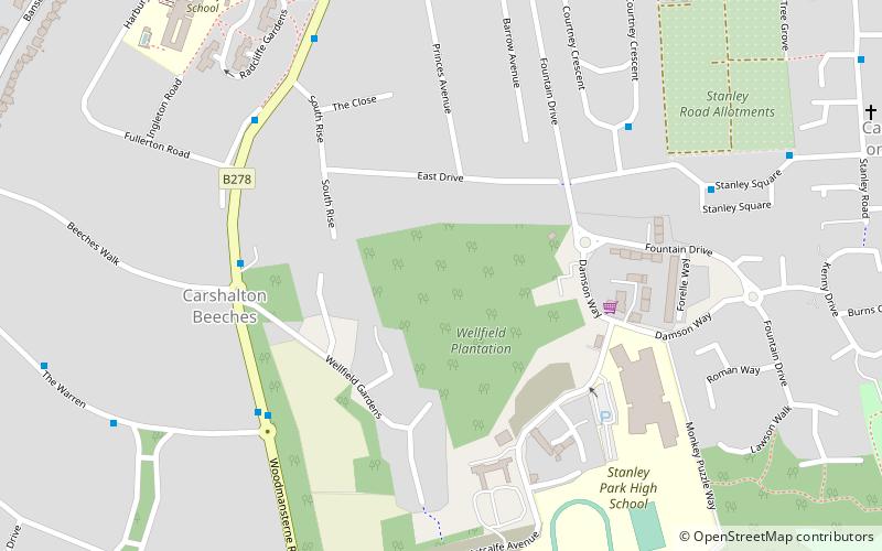 queen marys park banstead location map