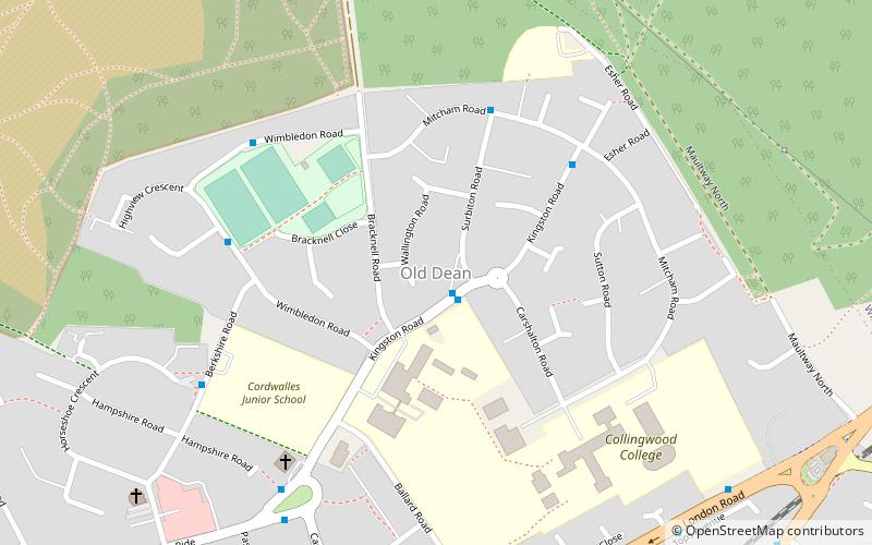 old dean camberley location map