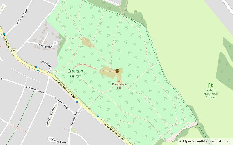 Croham Hurst location map