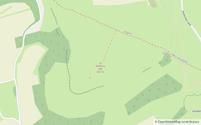 Walbury Hill location map