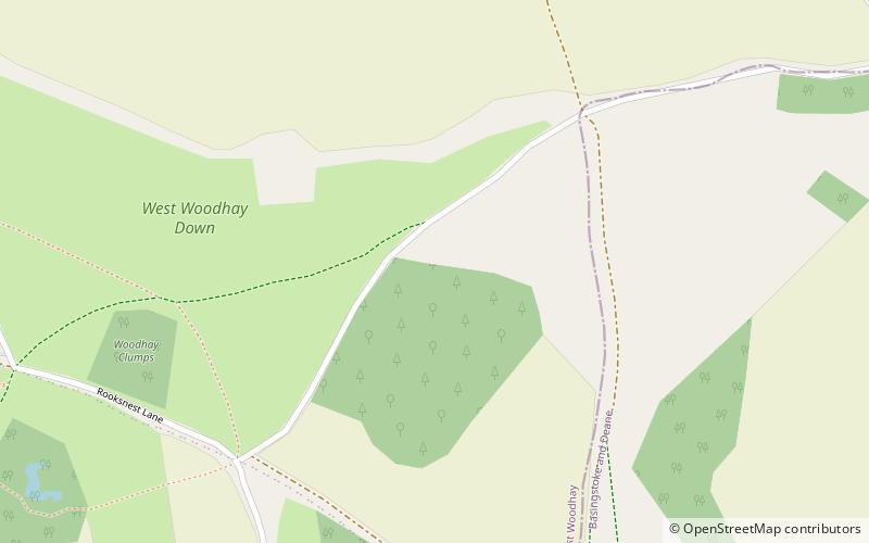 West Woodhay Down location map