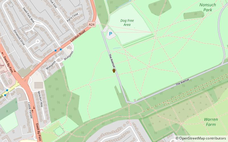 Nonsuch Palace location map