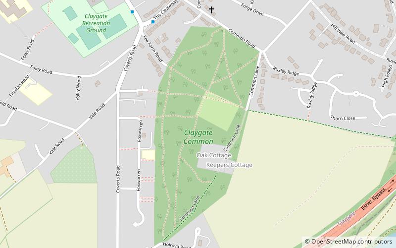 Claygate Common location map