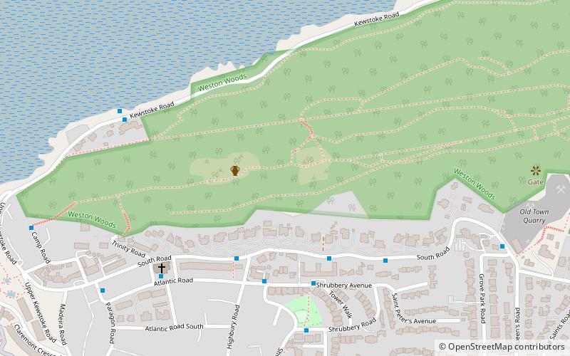 Worlebury Camp location map