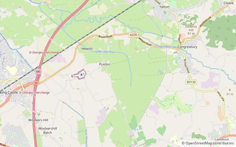Puxton Moor location map
