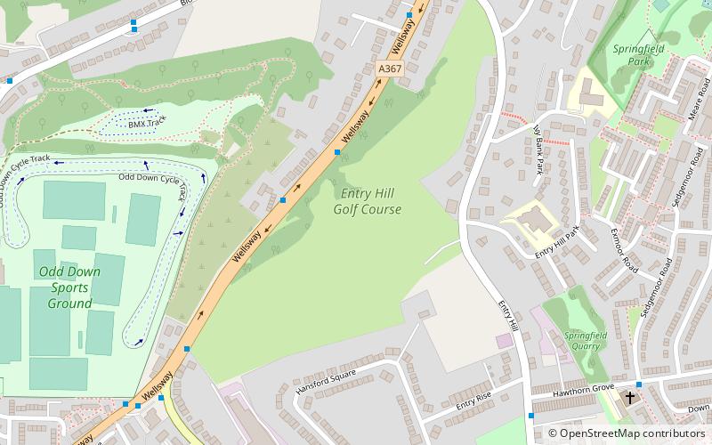 Entry Hill Golf Course location map