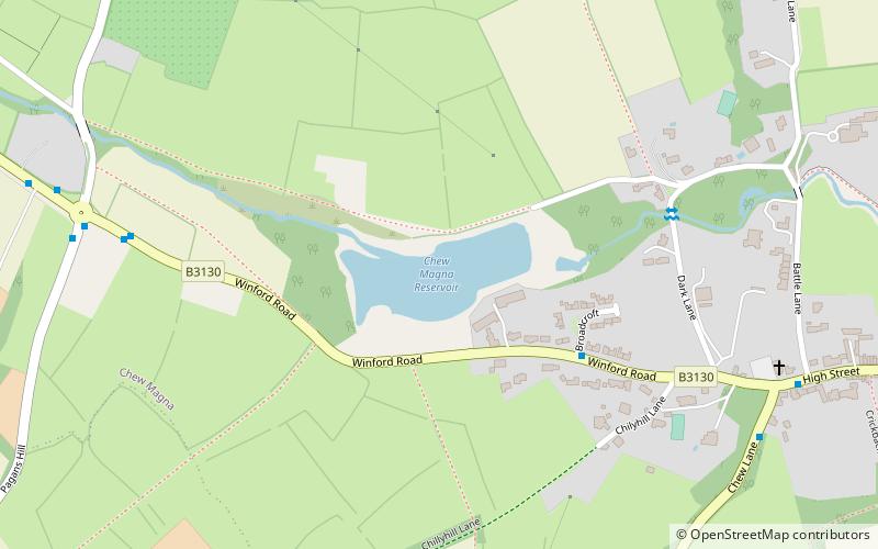 Chew Magna Reservoir location map