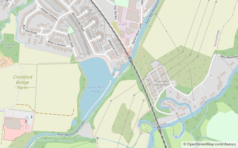 Coxes Lock location map