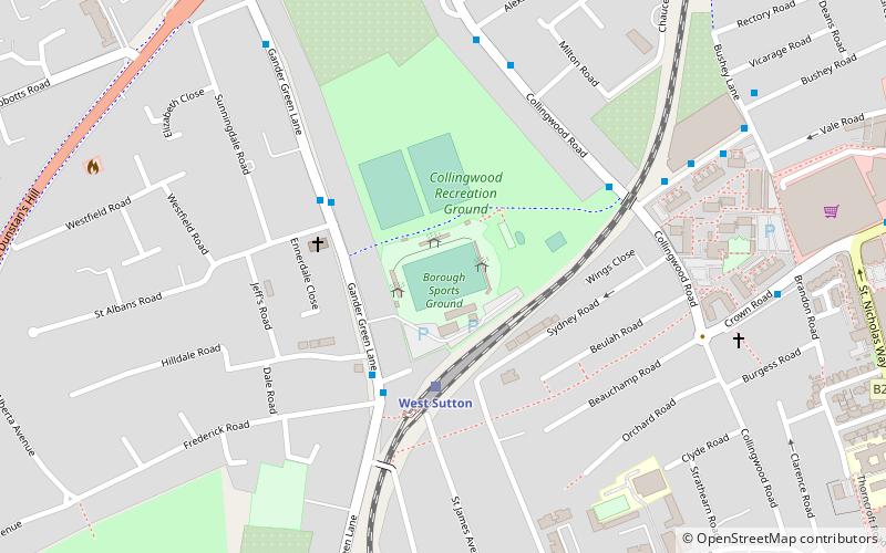 Gander Green Lane location map