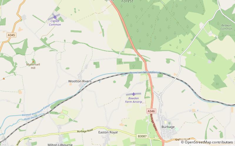 Wootton Top Lock location map