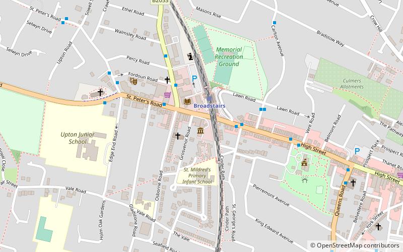 Crampton Tower museum location map