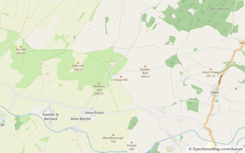 Knap Hill location map