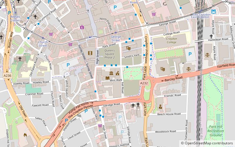 Croydon Town Hall location map