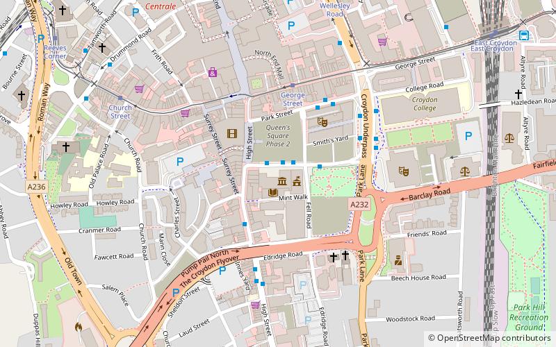 Croydon Cenotaph location map