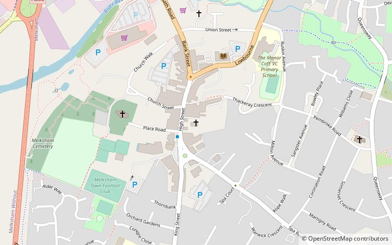 Melksham House location map