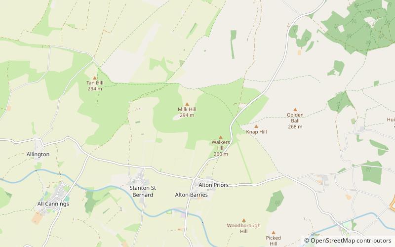 hill figure avebury location map