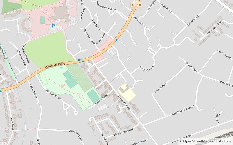 North West Surrey Synagogue location map