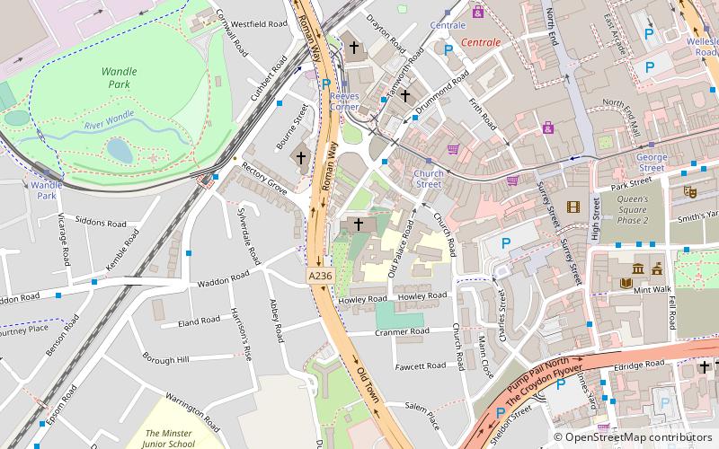 Croydon Minster location map