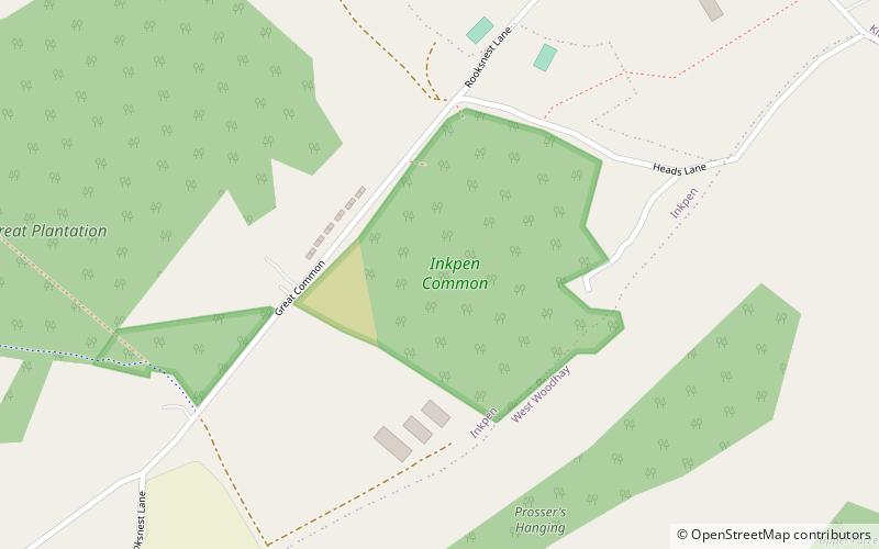 Inkpen Common SSSI location map