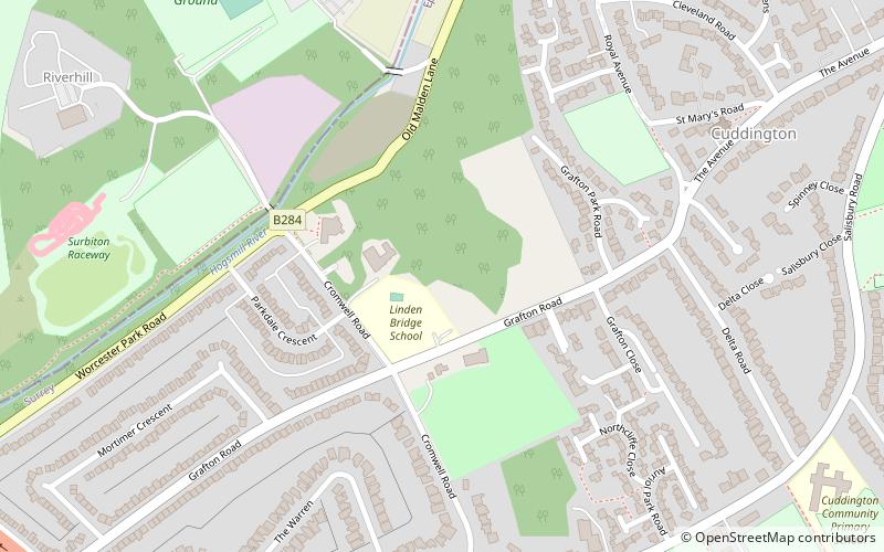 worcester park house londyn location map