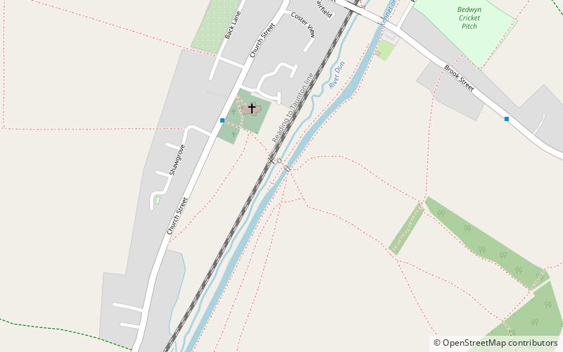 Écluse de Bedwyn Church location map