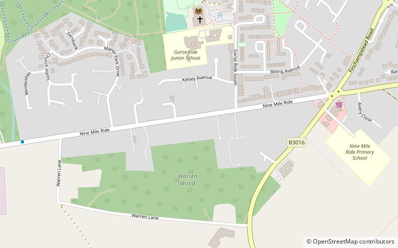 Finchampstead location map