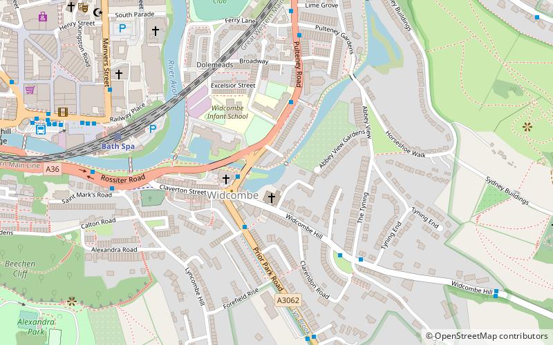 Écluses de Bath location map