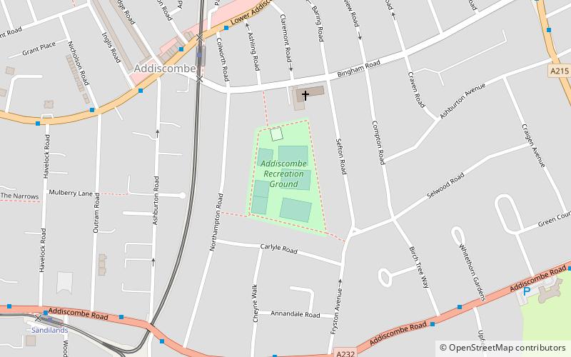 Addiscombe Recreation Ground location map