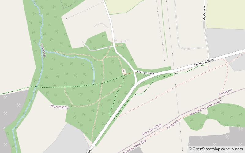 Lokalny Rezerwat Przyrody Padworth Common location map