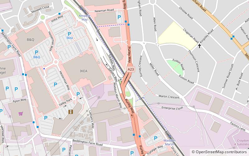 Purley Way location map