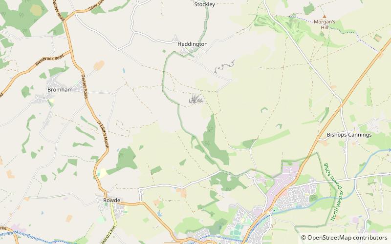 Roundway Down and Covert location map