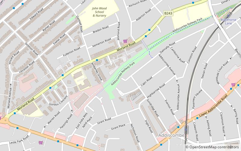 Addiscombe Railway Park location map