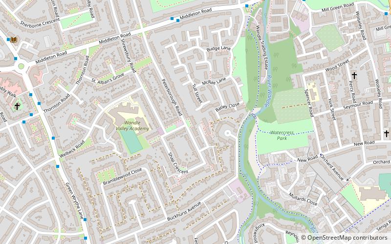 london borough of merton malden rushett location map