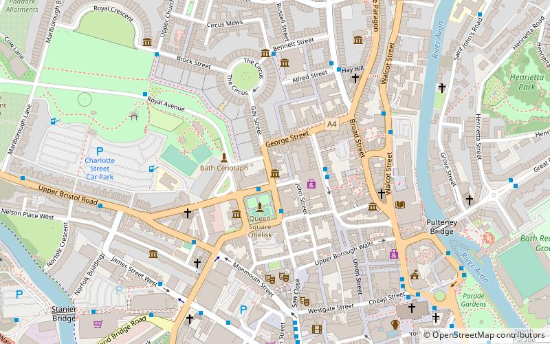 Jane Austen Centre location map