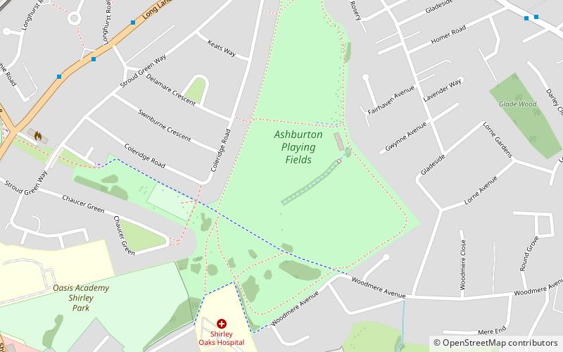 Ashburton Playing Fields location map