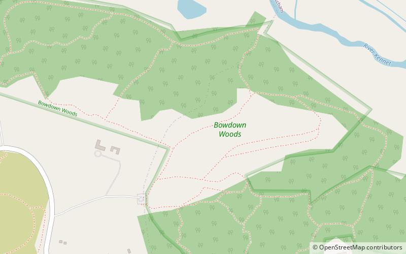 Bowdown Woods location map