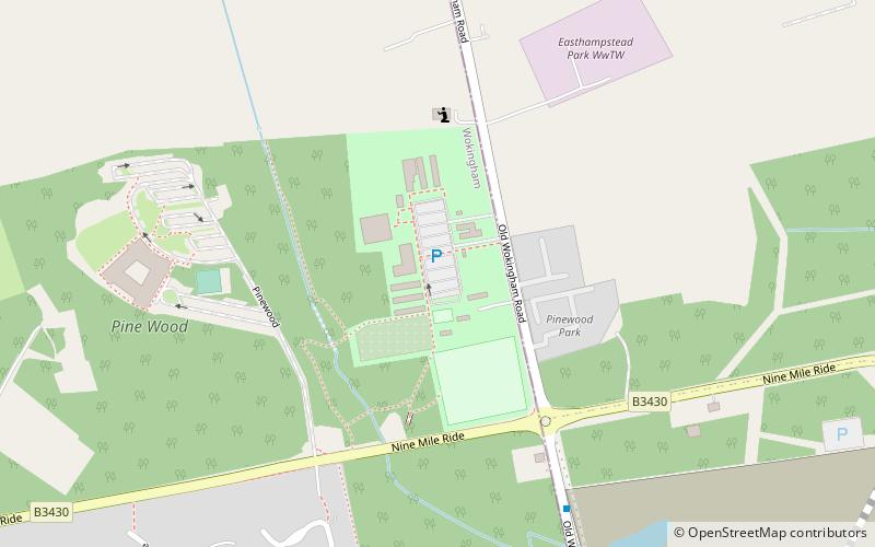 Pinewood Miniature Railway location map