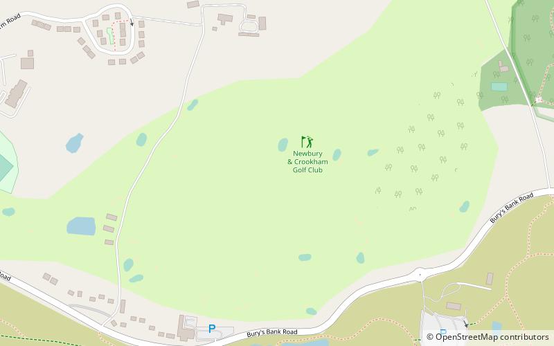 newbury crookham golf club newbury and thatcham location map