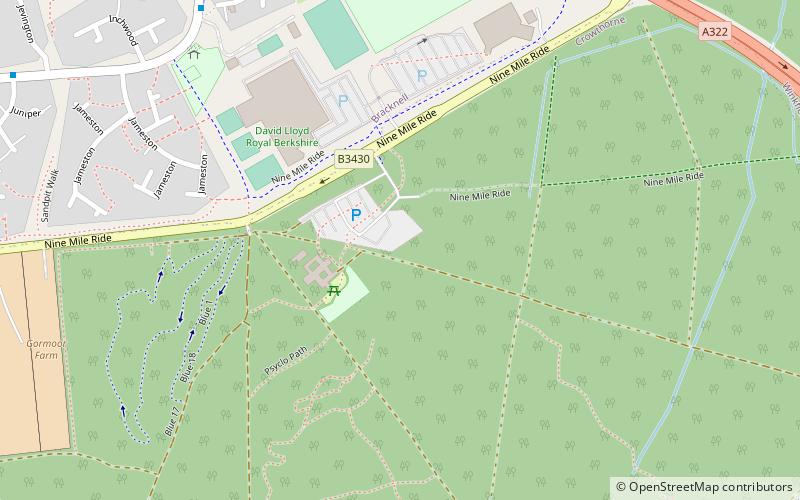 Go Ape Bracknell location map