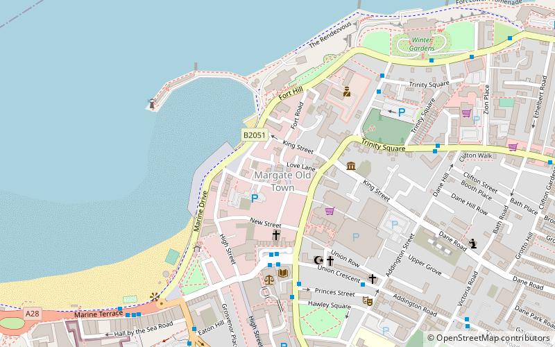 Margate Old Town location map