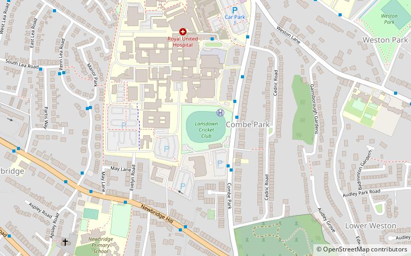 Lansdown Cricket Club Ground location map