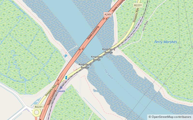 Kingsferry Bridge location map