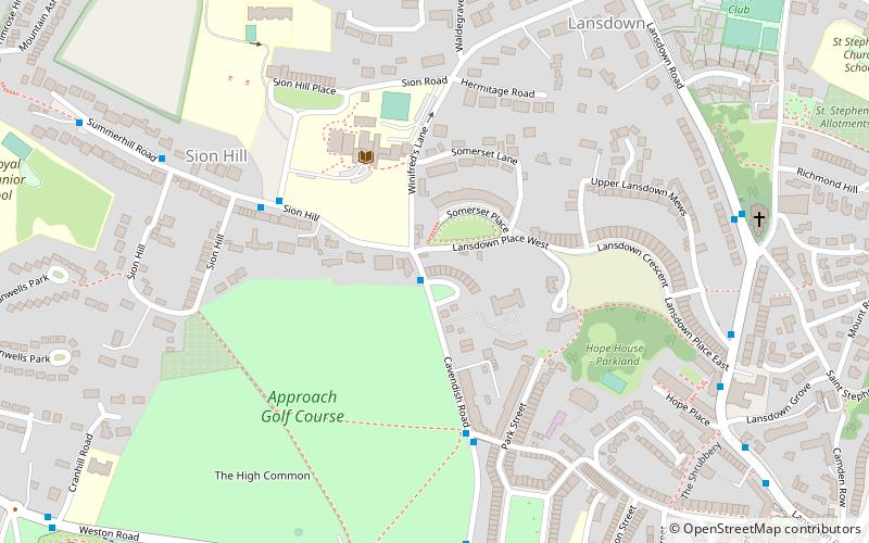 Cavendish Crescent location map